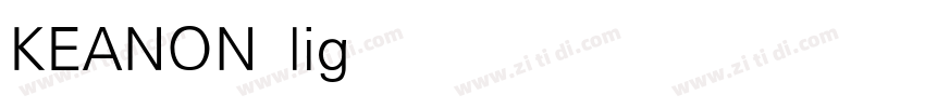 KEANON light字体转换
